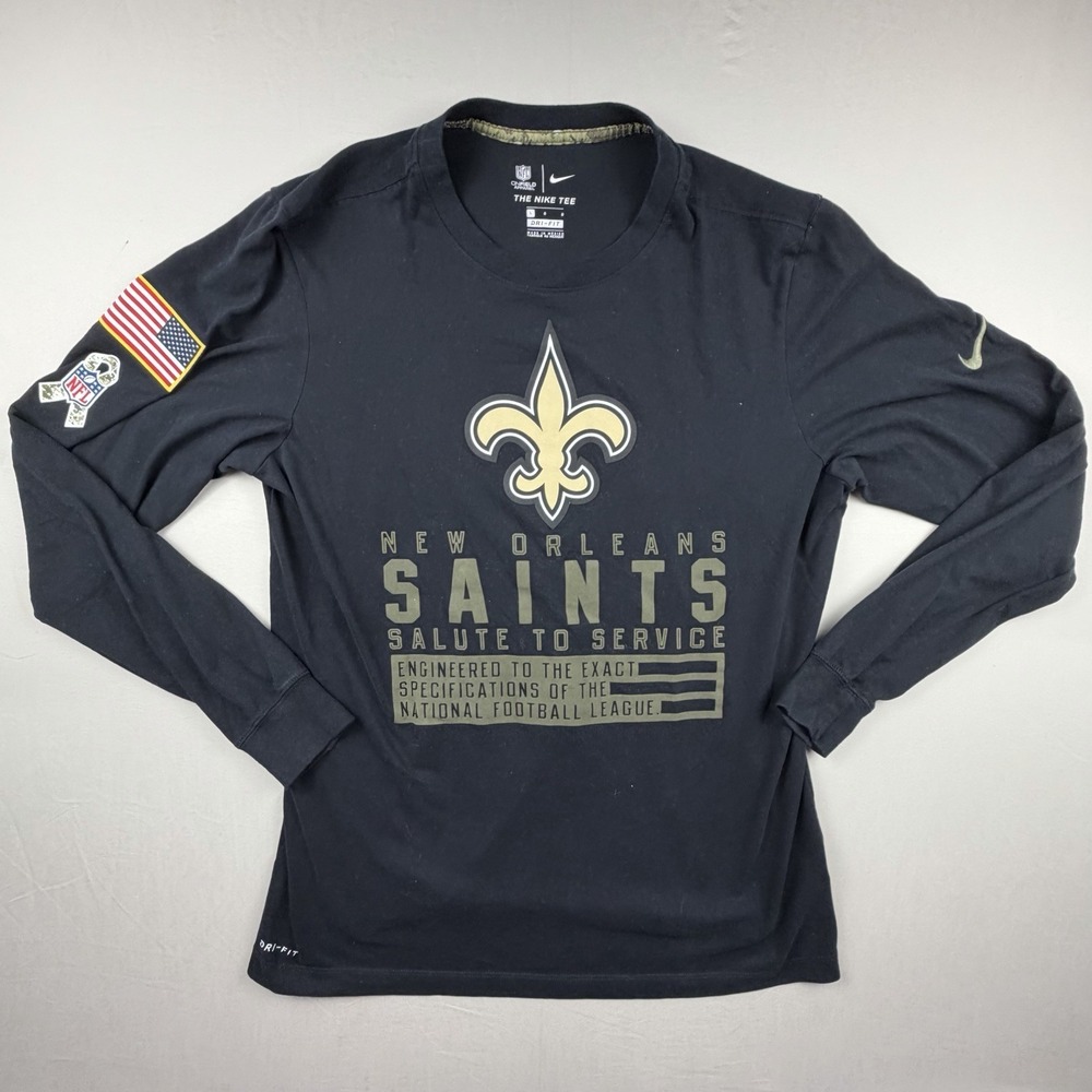 Nike NFL New Orleans‎ Saints Salute To Service Mens Large Long Sleeve Military